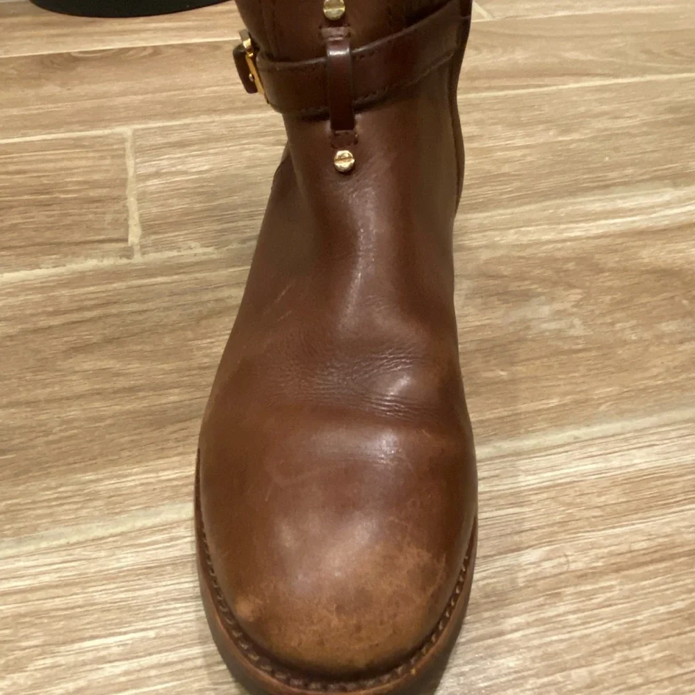 Tory Burch Brown Leather Riding Boots - Picture 4 of 16